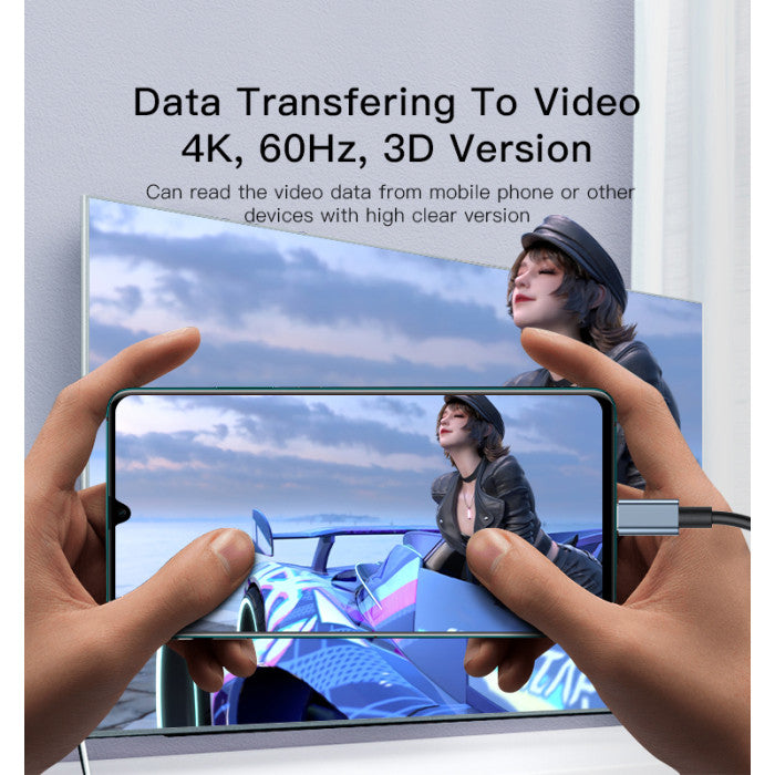 Type-C to HDMI HD Video Cable Adapter – Seamless High-Definition Connection in Saudi Arabia