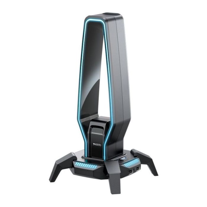 RGB Multifunctional Headphone Holder – Gaming & Desk Accessory