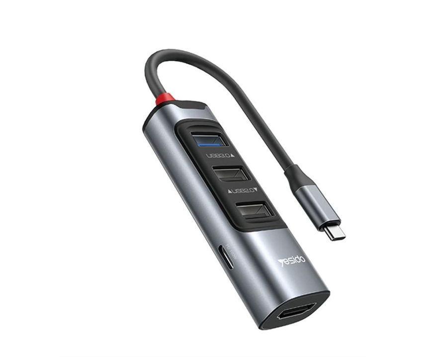 Type-C Multifunctional HUB Adapter – USB Expansion for Laptop & Mobile