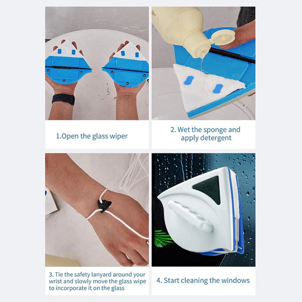 ouble-Faced Magnetic Glass Cleaner in Saudi Arabia | Window Cleaning Tool