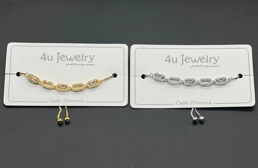 أساور زركونيا مكعبة من 4u Jewelry | مجوهرات نسائية أنيقة في السعودية