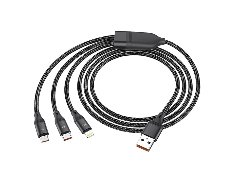 هوكو - كابل USB 3 في 1 (U104)