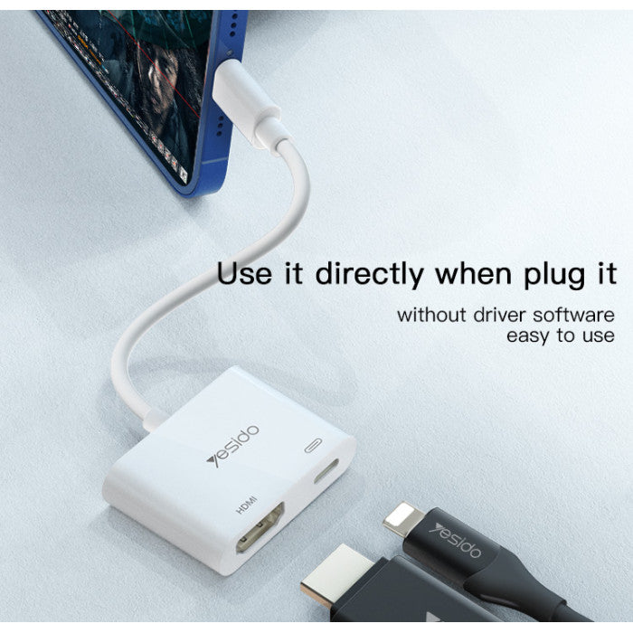 محول كابل فيديو 4K - كابل HDMI فائق الدقة للحصول على شاشة فائقة الوضوح