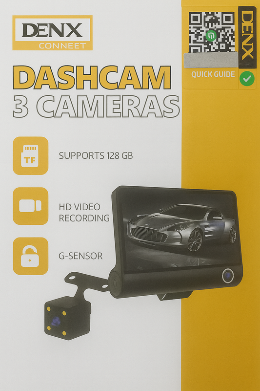 نظام دنكس داشكام ثلاثي الكاميرات | أمن السيارات DVR في المملكة العربية السعودية