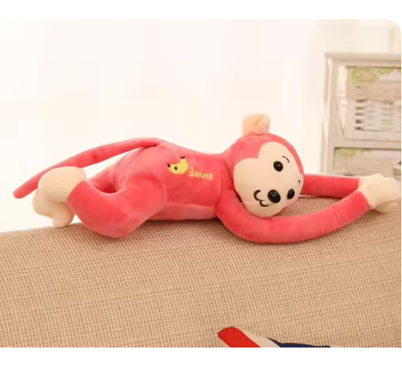 Monkey Plush Pillow | Soft Stuffed Cushion Saudi Arabia