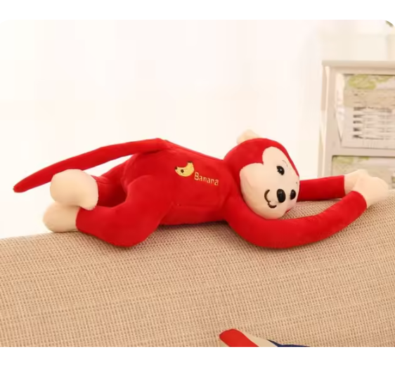 Monkey Plush Pillow | Soft Stuffed Cushion Saudi Arabia